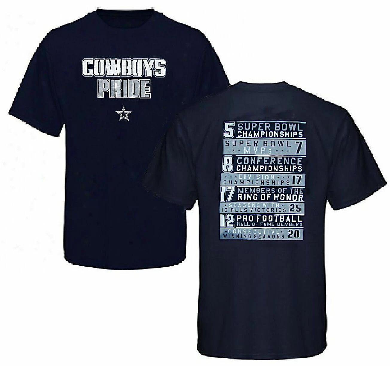 Dallas Cowboy 2 Sided Pride Stats Short Sleeve T shirt (Small) L
Dallas Cowboy 2 Sided Pride Stats Short Sleeve T shirt (Small) L