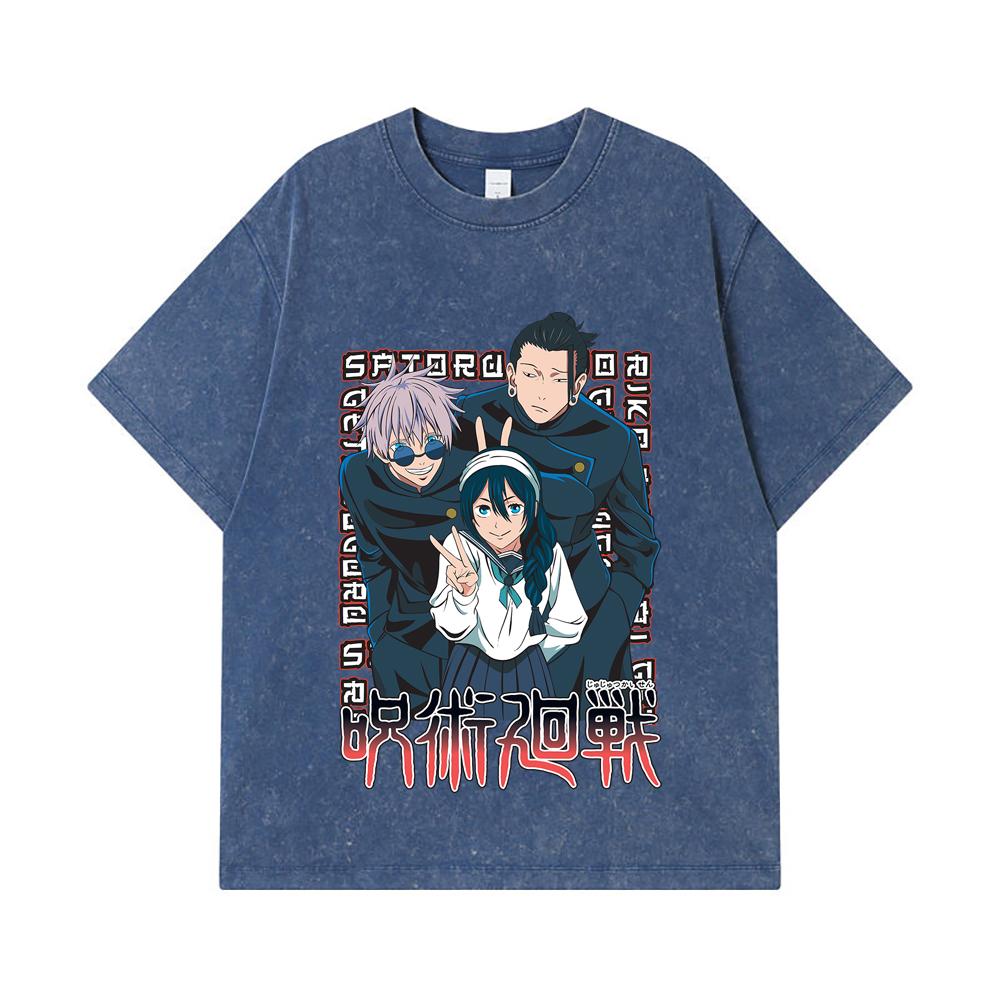 275 GSM Washed T-shirts 100% Cotton Jujutsu Kaisen V40 Print Unisex Heavy Cotton T Shirt 2XL королівський синій колір
275 GSM Washed T-shirts 100% Cotton Jujutsu Kaisen V40 Print Unisex Heavy Cotton T Shirt 2XL королівський синій колір