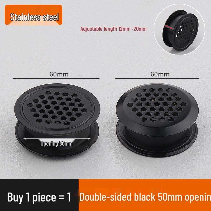 Кругла вентиляційна кришка з нержавіючої сталі двостороння для меблів та шафи
Кругла вентиляційна кришка з нержавіючої сталі двостороння для меблів та шафи