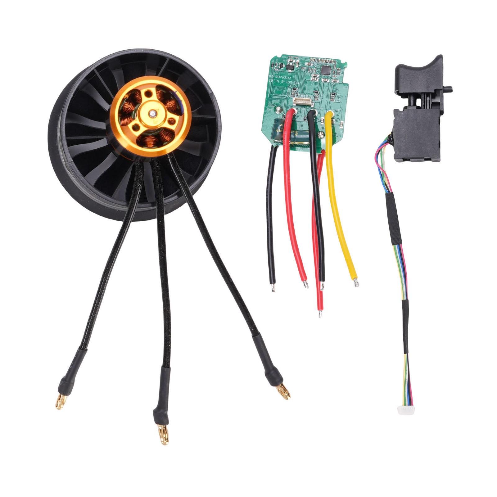 3750KV 50mm Ducted Fan with Brushless Motor 12 Blades Ducted Fan with Control Board and Switch for
3750KV 50mm Ducted Fan with Brushless Motor 12 Blades Ducted Fan with Control Board and Switch for