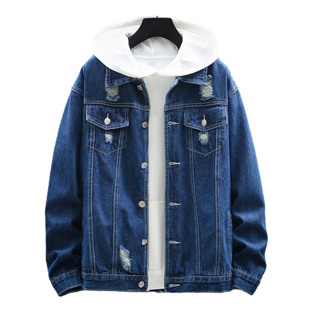 Мужское весеннее пальто с капюшоном, искусственный двухсекционный однобортный свободный кардиган с длинными рукавами, рваный накладной карман, повседневный мужской M
Мужское весеннее пальто с капюшоном, искусственный двухсекционный однобортный свободный кардиган с длинными рукавами, рваный накладной карман, повседневный мужской M