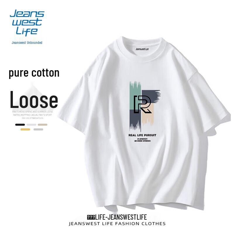 JEANSWEST LIFE Men s American Style Loose Fit Cotton Half Sleeve T-Shirt 4XL
JEANSWEST LIFE Men s American Style Loose Fit Cotton Half Sleeve T-Shirt 4XL