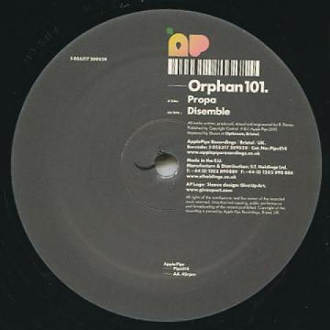 12inch Record ORPHAN101 - Propa / Disemble PIPS014 Apple Pips 2011 UK Dance & Electronica
12inch Record ORPHAN101 - Propa / Disemble PIPS014 Apple Pips 2011 UK Dance & Electronica