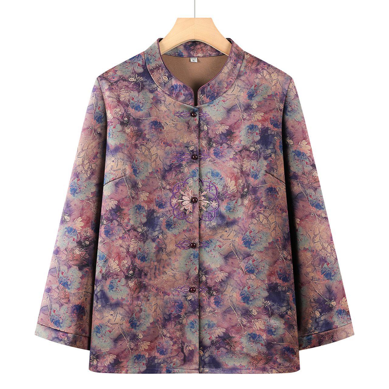 Chinese Style Women s Summer Cardigan Set - Long-Sleeved Top for Elderly Moms 4XL: 130-145 lbs
Chinese Style Women s Summer Cardigan Set - Long-Sleeved Top for Elderly Moms 4XL: 130-145 lbs