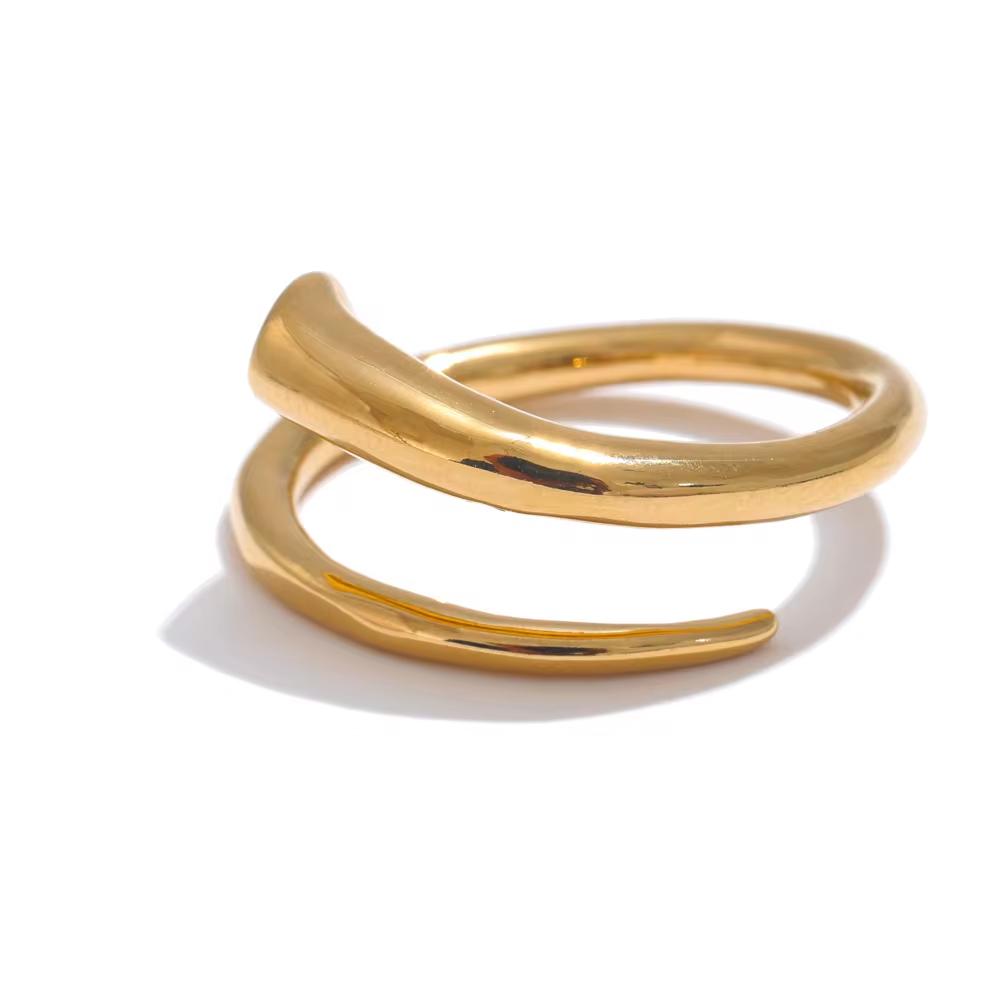 Yhpup Minimalist 316L Stainless Steel Metal Fashion Ring Chic Classic Stylish 18k Gold PVD Plated Finger Jewelry Bijoux Gift
Yhpup Minimalist 316L Stainless Steel Metal Fashion Ring Chic Classic Stylish 18k Gold PVD Plated Finger Jewelry Bijoux Gift