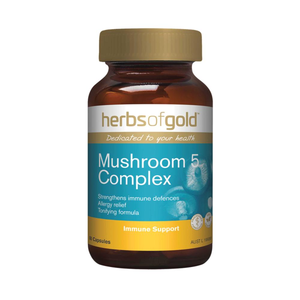 Herbs of Gold Mushroom 5 Complex 60c
Herbs of Gold Mushroom 5 Complex 60c