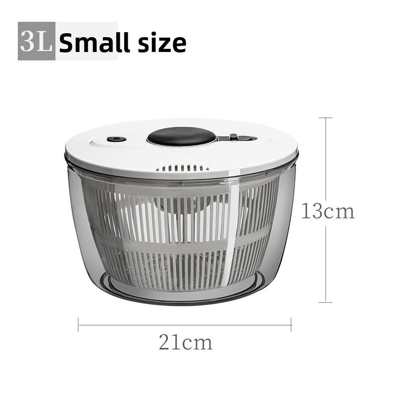 Multi Function Salad Spinner Basket With Manual Rotation For Fresh Fruit And Vegetable Washing White Small
Multi Function Salad Spinner Basket With Manual Rotation For Fresh Fruit And Vegetable Washing White Small