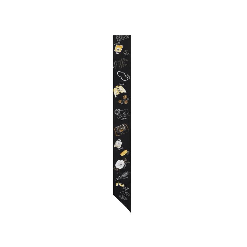 CHANEL double C logo scarf women s black чорний
CHANEL double C logo scarf women s black чорний