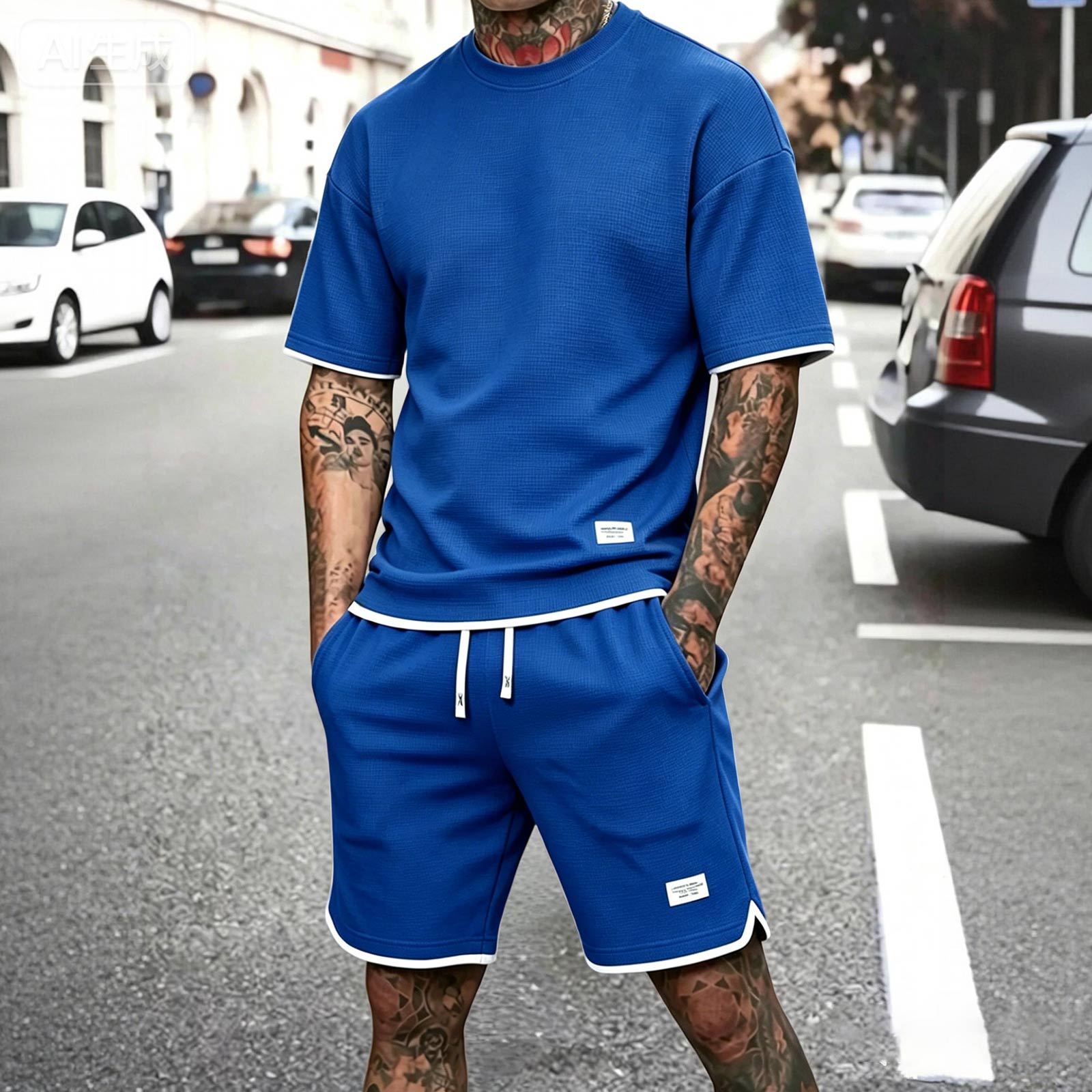 Men s Summer Casual 2-Piece Outfit Round Neck Short Sleeve Tee Shorts Set XXXL
Men s Summer Casual 2-Piece Outfit Round Neck Short Sleeve Tee Shorts Set XXXL