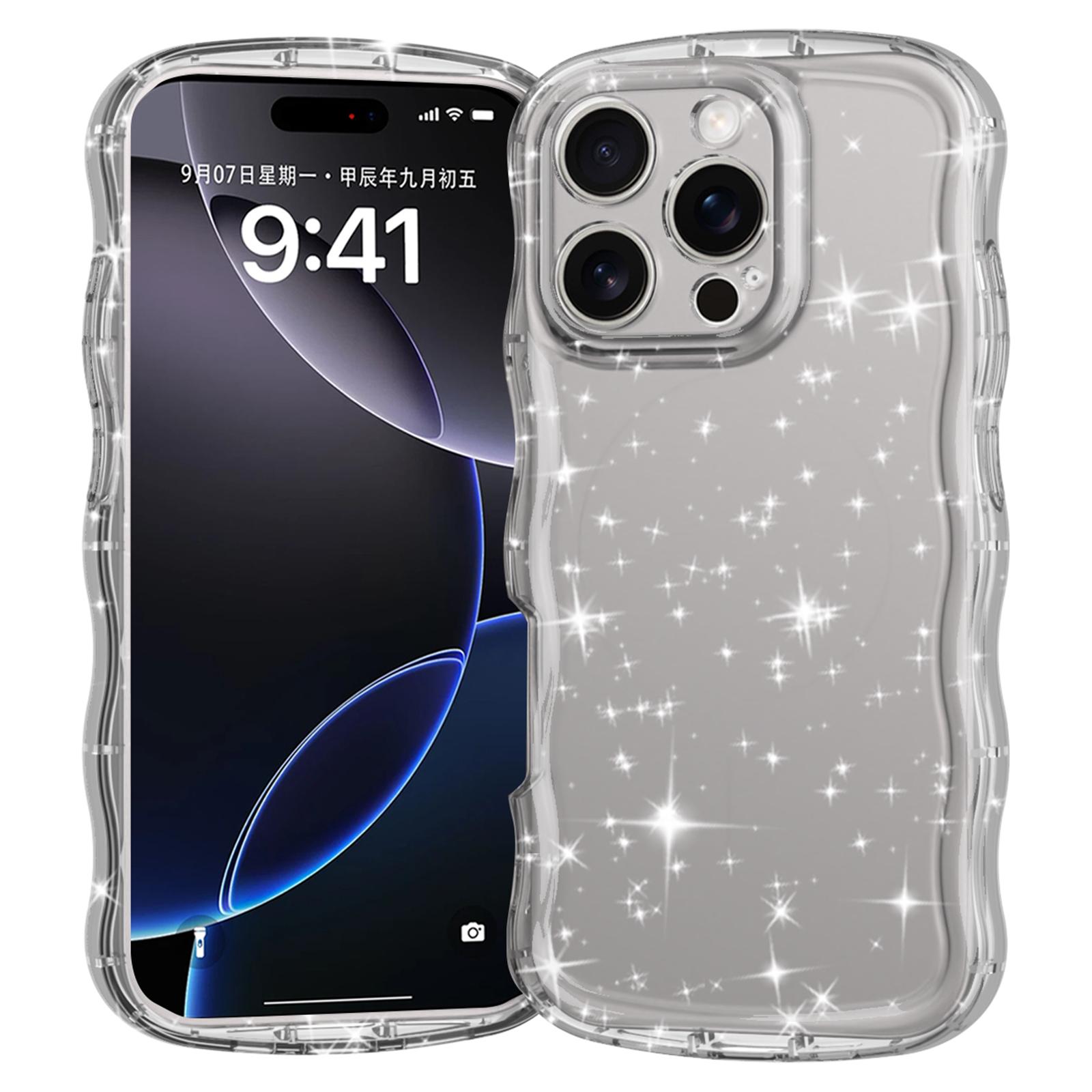 For iPhone 16 Pro Case Wavy Edge Transparent Glitter TPU Anti Drop Phone Cover A
For iPhone 16 Pro Case Wavy Edge Transparent Glitter TPU Anti Drop Phone Cover A