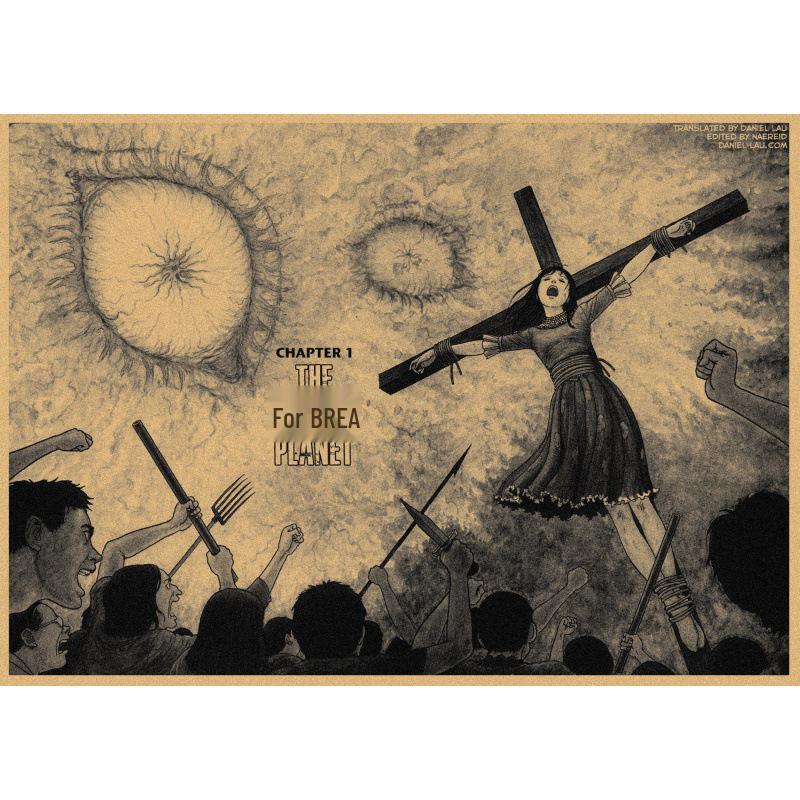 Free Shipping Junji Ito Retro Manga Poster - Bar Cafe Wall Art Decoration Yellow Kraft Paper (No Glue) 30X42 cm
Free Shipping Junji Ito Retro Manga Poster - Bar Cafe Wall Art Decoration Yellow Kraft Paper (No Glue) 30X42 cm