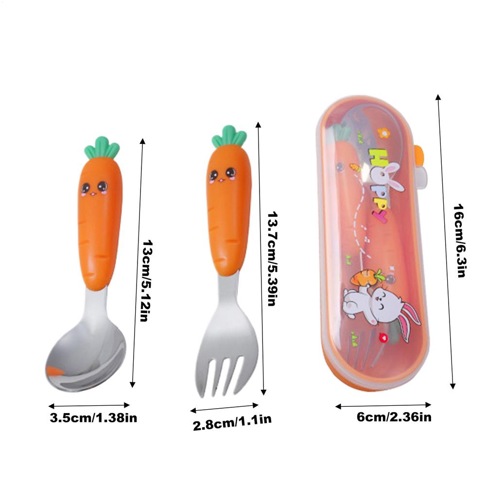 Набор детских столовых приборов из нержавеющей стали с коробкой для хранения, можно мыть в посудомоечной машине, набор столовых приборов для кормления, включая вилку и ложку оранжевый
Набор детских столовых приборов из нержавеющей стали с коробкой для хранения, можно мыть в посудомоечной машине, набор столовых приборов для кормления, включая вилку и ложку оранжевый