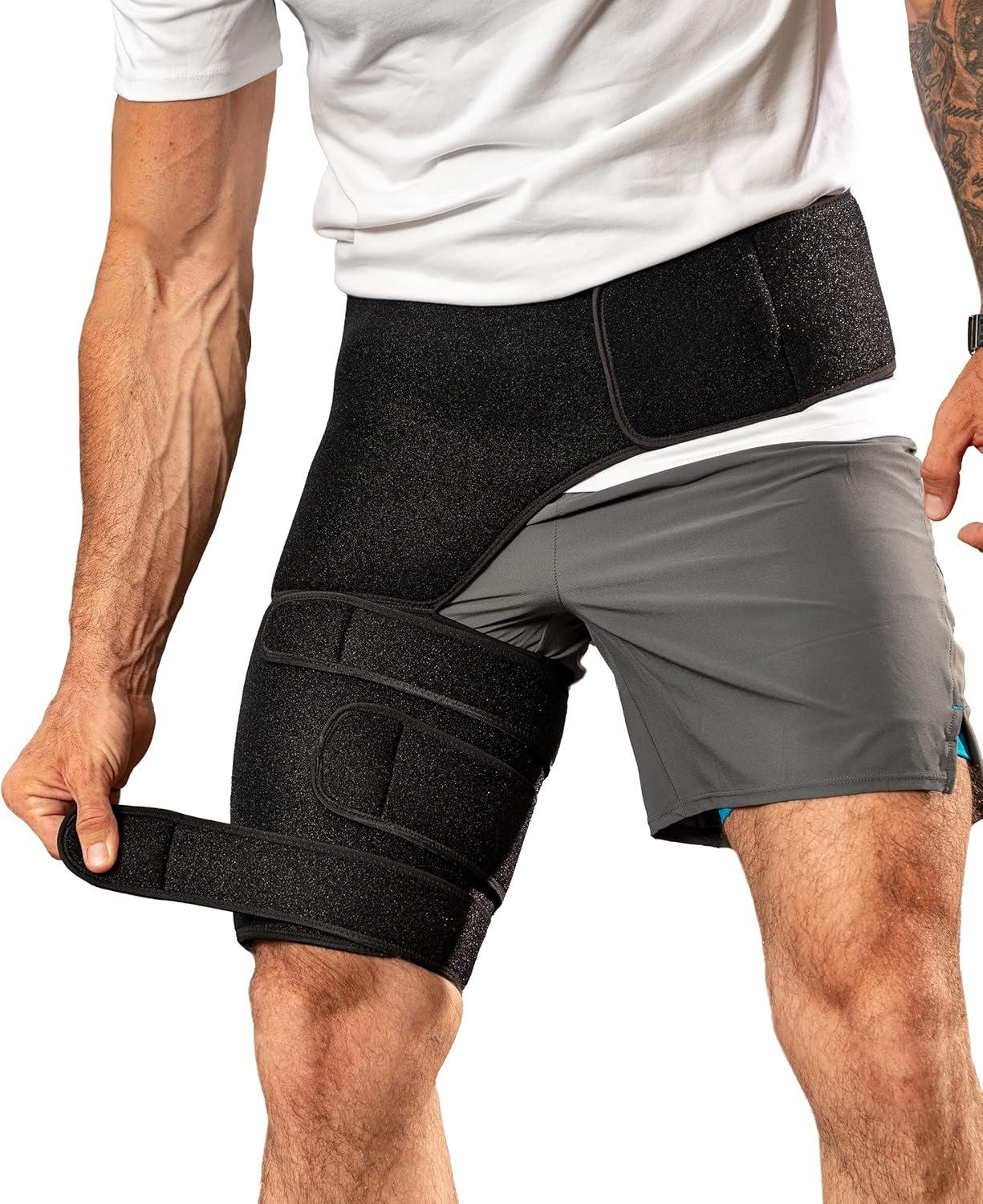 Adjustable Breathable Fitness Waist Support Belt and Thigh Strap for Muscle Protection Hip Groin Compression Sports Brace One Size чорний
Adjustable Breathable Fitness Waist Support Belt and Thigh Strap for Muscle Protection Hip Groin Compression Sports Brace One Size чорний