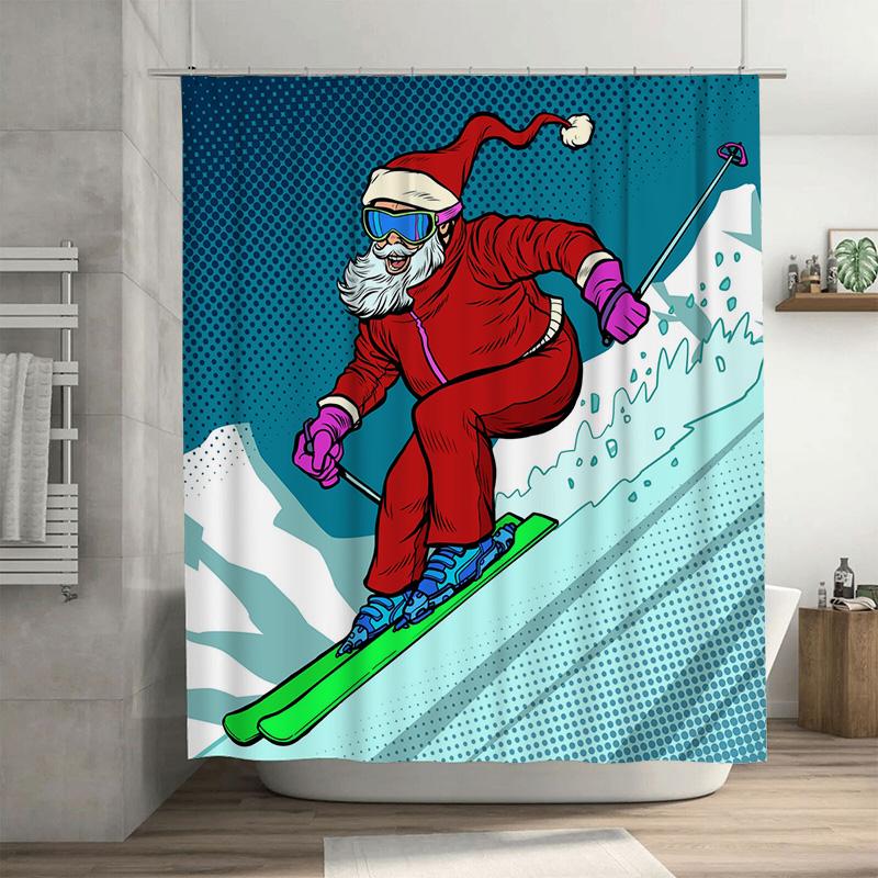 Tu Mountain Skiing Shower Curtain Winter Sports Backdrop Scenic Bathroom Decor Waterproof Fabric Panel W60H190(CM)-1 Pcs
Tu Mountain Skiing Shower Curtain Winter Sports Backdrop Scenic Bathroom Decor Waterproof Fabric Panel W60H190(CM)-1 Pcs