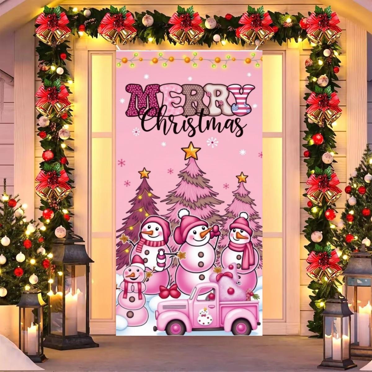 2024 Christmas Pink Decoration Snowman Xmas Tree Pattern Door Cover 35.43 *72.83inch Porch Sign Hanging Flag Xmas Home Decors
2024 Christmas Pink Decoration Snowman Xmas Tree Pattern Door Cover 35.43 *72.83inch Porch Sign Hanging Flag Xmas Home Decors