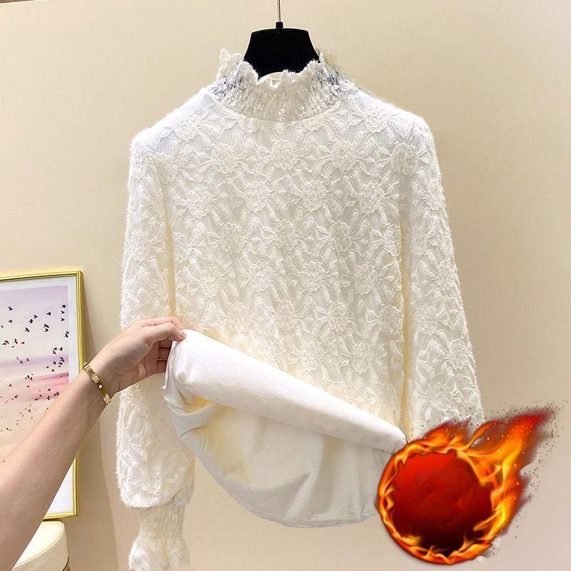 Женская бархатная нижняя рубашка кружевной базовый слой осень-зима полувысокий воротник тонкая толстая теплая флисовая футболка кружевной пуловер топ 3XL абрикосовый
Женская бархатная нижняя рубашка кружевной базовый слой осень-зима полувысокий воротник тонкая толстая теплая флисовая футболка кружевной пуловер топ 3XL абрикосовый