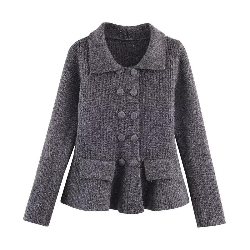 2025 European Style Double-Breasted Lapel Cardigan Large сірий колір
2025 European Style Double-Breasted Lapel Cardigan Large сірий колір