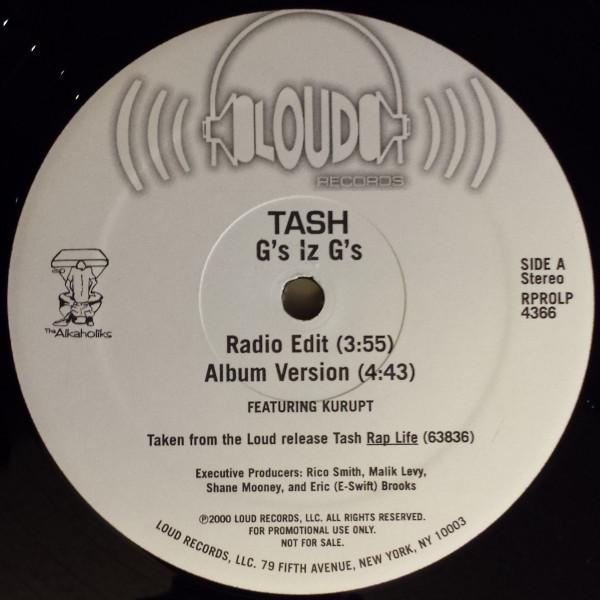 12inch Record TASH Gs Iz Gs Remix RPROLP4366 Loud Records 2000 US Rap HipHopRB Used
12inch Record TASH Gs Iz Gs Remix RPROLP4366 Loud Records 2000 US Rap HipHopRB Used