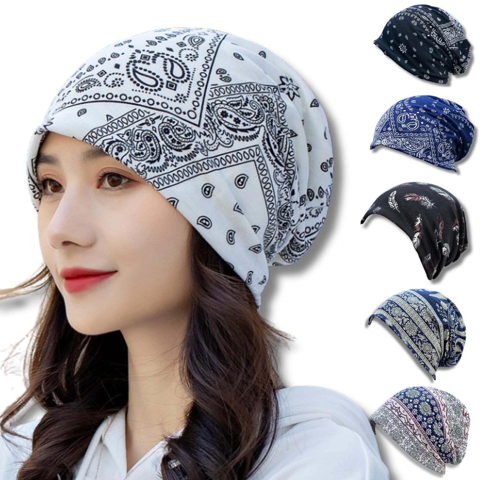 Airtone Bandana Cap Women s Medical Hat Soft Fabric Stylish Item Non-Irritating Cold Protection Many Ways to Wear (Paisley White)
Airtone Bandana Cap Women s Medical Hat Soft Fabric Stylish Item Non-Irritating Cold Protection Many Ways to Wear (Paisley White)