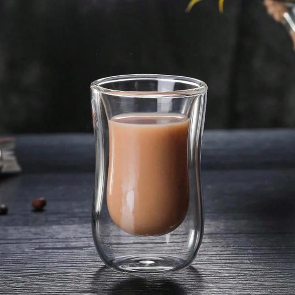 Double Wall Insulated Glass Tumbler Heat Resistant Clear Mug for Hot Iced Coffee Tea Juice Milk Office Home Drinkware 90ml
Double Wall Insulated Glass Tumbler Heat Resistant Clear Mug for Hot Iced Coffee Tea Juice Milk Office Home Drinkware 90ml