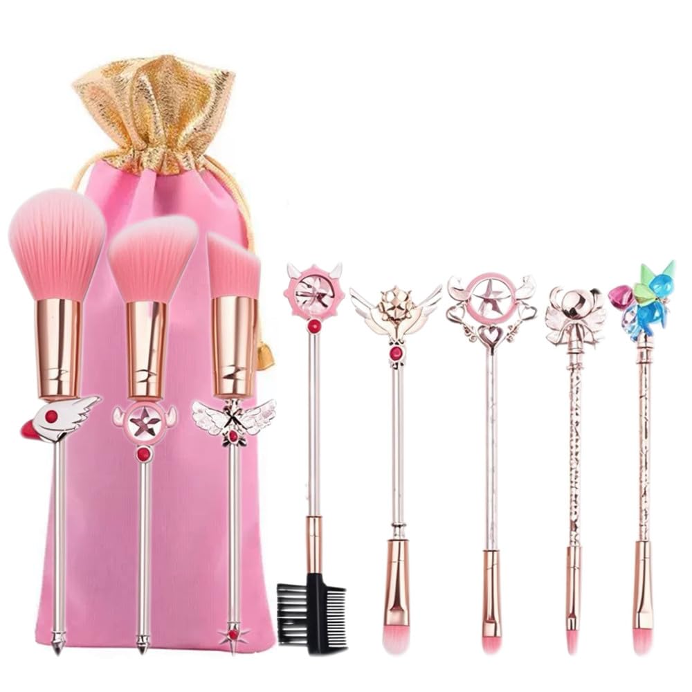 BAOQISHAN Sailor Moon makeup brush soft fiber cute makeup brush popular best Sailor portable makeup tool brush 8-piece set, bristles, popular, set, рожевий
BAOQISHAN Sailor Moon makeup brush soft fiber cute makeup brush popular best Sailor portable makeup tool brush 8-piece set, bristles, popular, set, рожевий