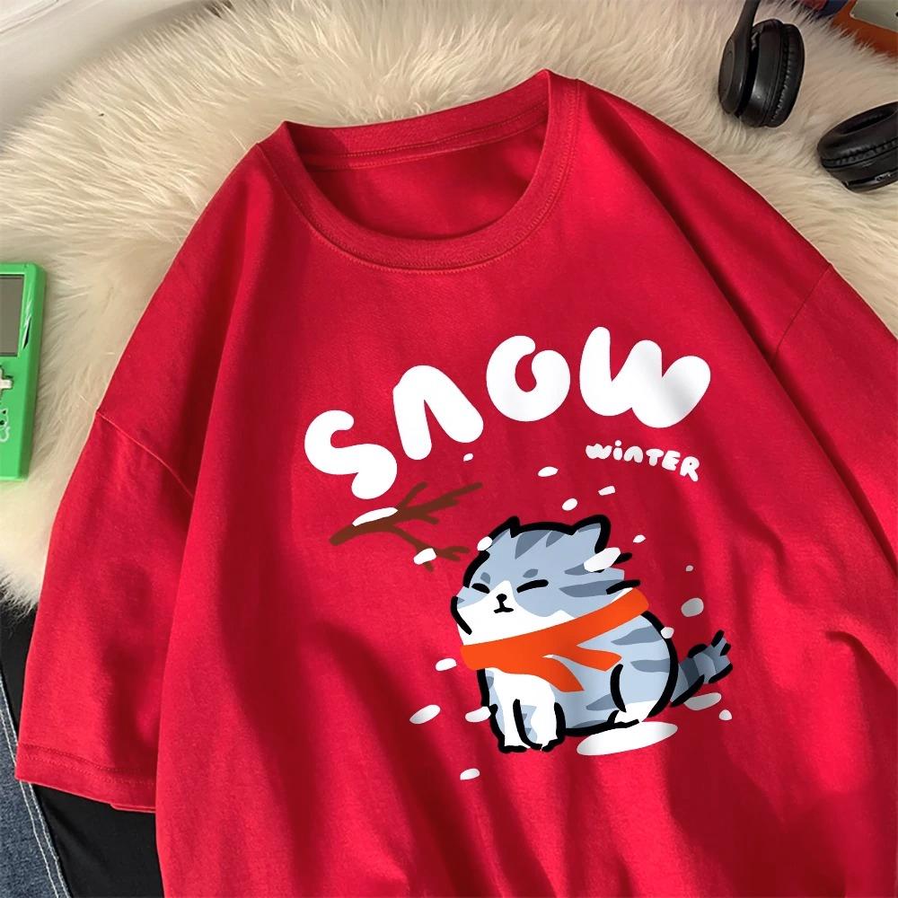 The Kitten Is in The Snow Women TShirts Cartoon Printing Tees Comfortable Soft Round Neck Short Sleeve Tops Summer Clothing 4XL
The Kitten Is in The Snow Women TShirts Cartoon Printing Tees Comfortable Soft Round Neck Short Sleeve Tops Summer Clothing 4XL