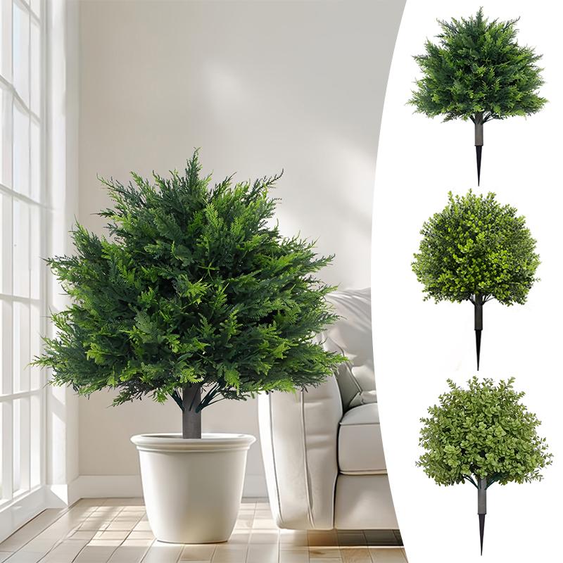 1PC UV Resistant Realistic Artificial Cedar Topiary Ball Trees Durable Decoration Faux Shrub Outdoor With Ground Spike Garden 45cm
1PC UV Resistant Realistic Artificial Cedar Topiary Ball Trees Durable Decoration Faux Shrub Outdoor With Ground Spike Garden 45cm