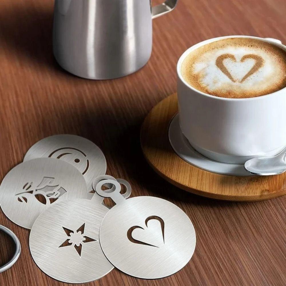 Stainless Steel Coffee Latte Art Stencils Silver Coffee Art Template Cappuccino snowflake
Stainless Steel Coffee Latte Art Stencils Silver Coffee Art Template Cappuccino snowflake