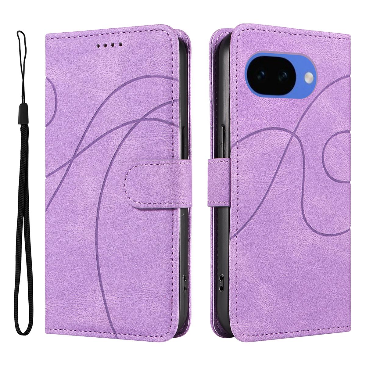 For Google Pixel 10a Wallet Case Leather Phone Cover Stand with Curved Line Design
For Google Pixel 10a Wallet Case Leather Phone Cover Stand with Curved Line Design