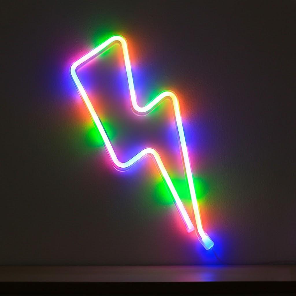 Creative LED Lightning Shaped Atmosphere Lamp Stylish Neon Design Multicolor Light for Home Festival Decor
Creative LED Lightning Shaped Atmosphere Lamp Stylish Neon Design Multicolor Light for Home Festival Decor