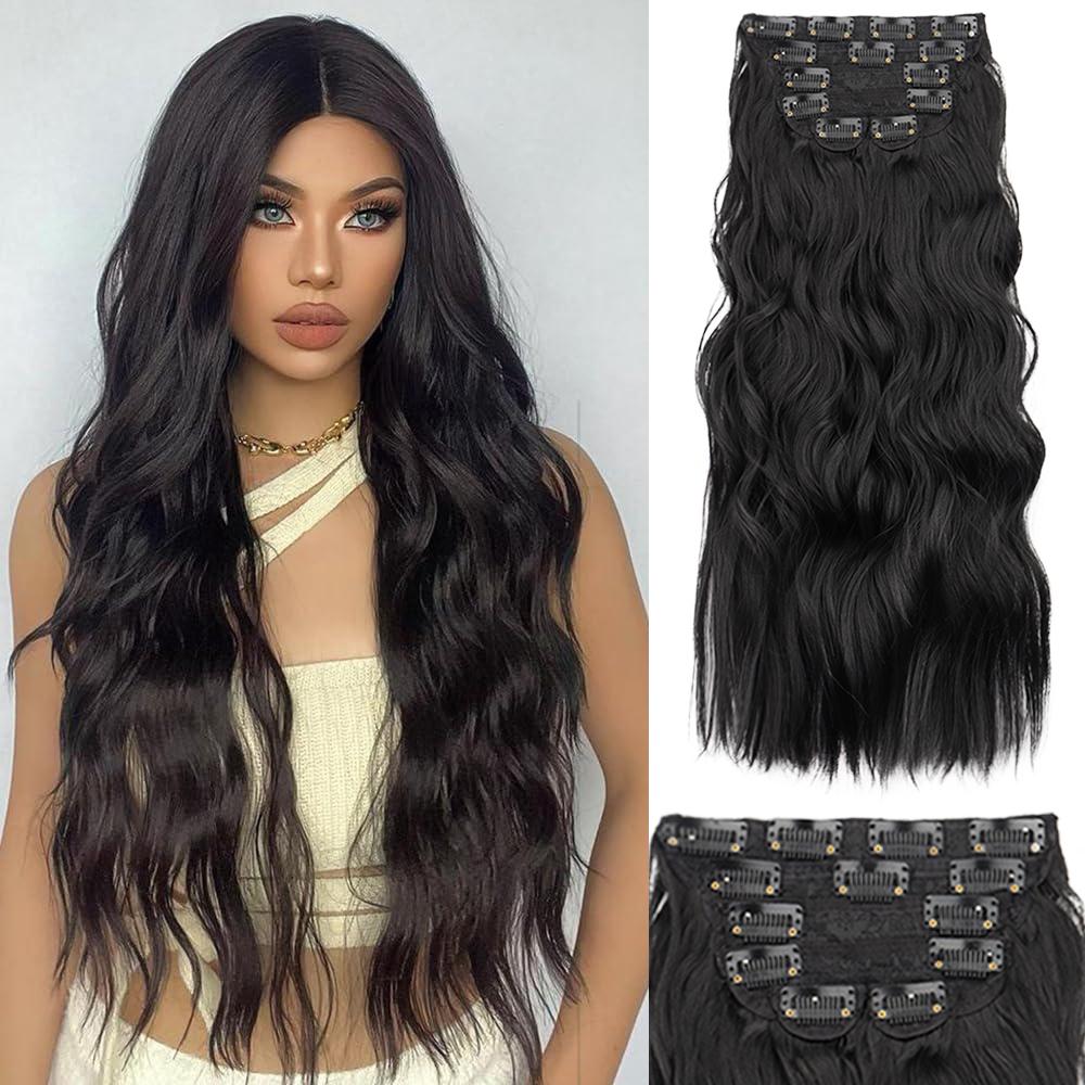 XINRAN 6PCS Synthetic Long Wavy Clip In Hairpiece Extensions Natural Full Head Thicks Hair For Women Daily Wear 50cm
XINRAN 6PCS Synthetic Long Wavy Clip In Hairpiece Extensions Natural Full Head Thicks Hair For Women Daily Wear 50cm