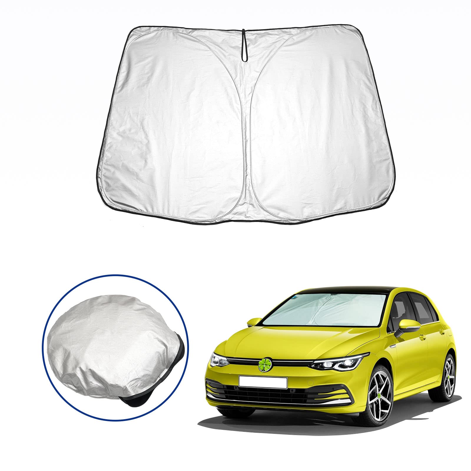 RUIYA Volkswagen Golf 8 Car Compact VW Golf 8 Windshield Golf 8 Sunshade UV Windshield Sunshade Interior Storage Bag Included Sunshade, Storage,
RUIYA Volkswagen Golf 8 Car Compact VW Golf 8 Windshield Golf 8 Sunshade UV Windshield Sunshade Interior Storage Bag Included Sunshade, Storage,