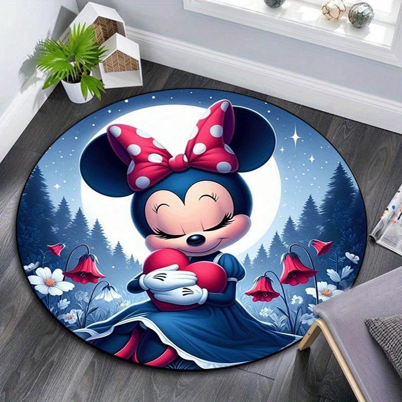 1pc Minnie Round Area Rug - Non-Slip, Machine Washable Polyester Carpet for Living Room & Bedroom Decor 80cm by 80cm
1pc Minnie Round Area Rug - Non-Slip, Machine Washable Polyester Carpet for Living Room & Bedroom Decor 80cm by 80cm