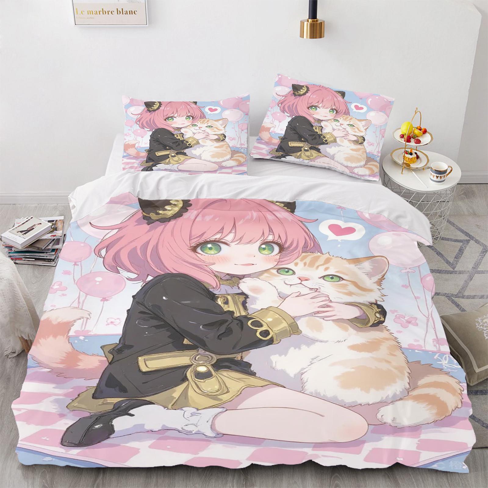 Spy×Family Anya Forger Duvet Cover Set Comforter Bedding 3D Children S Bedding Set 3-Piece 1 Quilt Cover King Size 90X200CM
Spy×Family Anya Forger Duvet Cover Set Comforter Bedding 3D Children S Bedding Set 3-Piece 1 Quilt Cover King Size 90X200CM