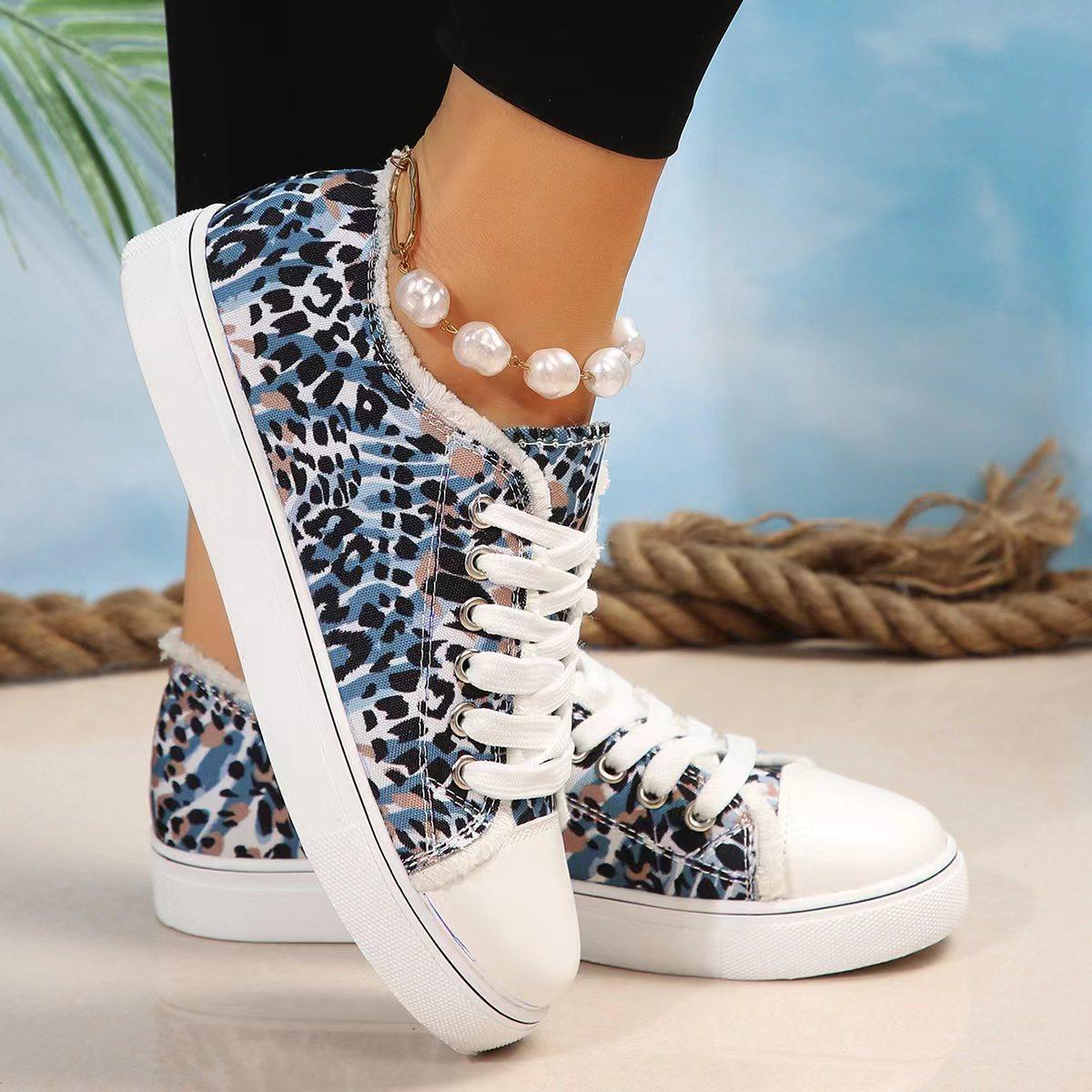 2024 Large Size Sneakers Printed Leopard Denim Canvas Board Shoes for Women Fashion Flat Sports Shoes Female Vulcanized Shoes 35
2024 Large Size Sneakers Printed Leopard Denim Canvas Board Shoes for Women Fashion Flat Sports Shoes Female Vulcanized Shoes 35