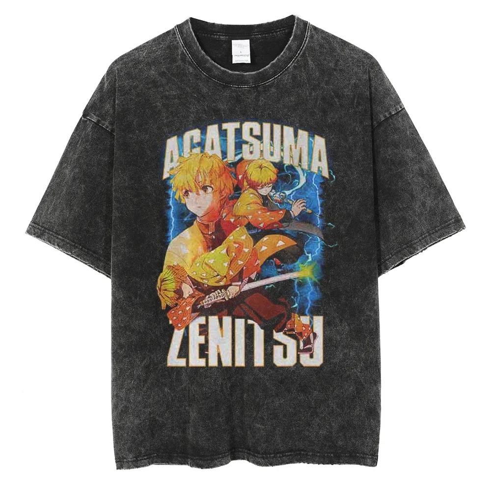Oversized Acid-Wash Vintage Short-Sleeve T-Shirt Featuring Demon Slayer: Kimetsu no Yaiba Doma Dark Horror Graphic Print XXXL
Oversized Acid-Wash Vintage Short-Sleeve T-Shirt Featuring Demon Slayer: Kimetsu no Yaiba Doma Dark Horror Graphic Print XXXL