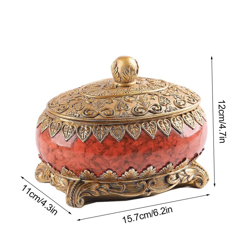 Vintage Ring Box Small Treasure Box Oval European Vintage Jewelry Organizer Golden Rosary Box Wedding Decor For Earrings червоний
Vintage Ring Box Small Treasure Box Oval European Vintage Jewelry Organizer Golden Rosary Box Wedding Decor For Earrings червоний