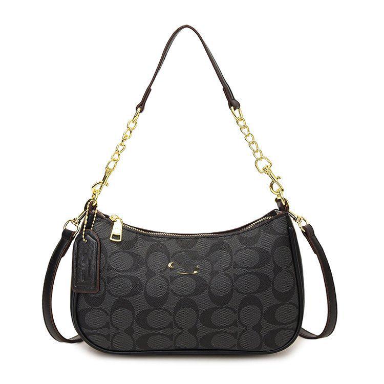 Европейская и американская модная сумка-полумесяц на плечо: Универсальная классическая сумка-цепочка под мышкой с принтом для женщин Shoulder Bag