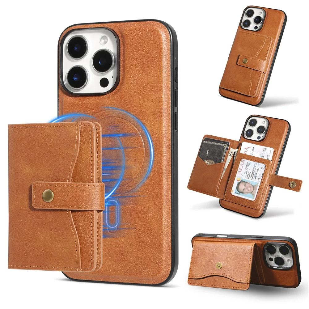 Detachable for Magsafe Magnetic Wallet with Card Holder Phone Case for IPhone 16E 16 Pro Max 15 14 Plus 13 12 Leather Cover iPhone 14 коричневий
Detachable for Magsafe Magnetic Wallet with Card Holder Phone Case for IPhone 16E 16 Pro Max 15 14 Plus 13 12 Leather Cover iPhone 14 коричневий