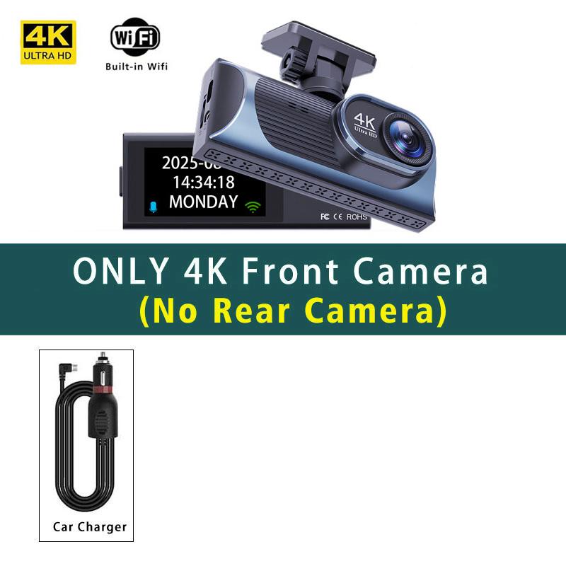 Dash Cam Dual Lens 4K+2.5K Recording Car Camera DVR Night Vision Video Recorder GPS Wi-Fi Room Black Box 2.5K Rear View Camera None
Dash Cam Dual Lens 4K+2.5K Recording Car Camera DVR Night Vision Video Recorder GPS Wi-Fi Room Black Box 2.5K Rear View Camera None