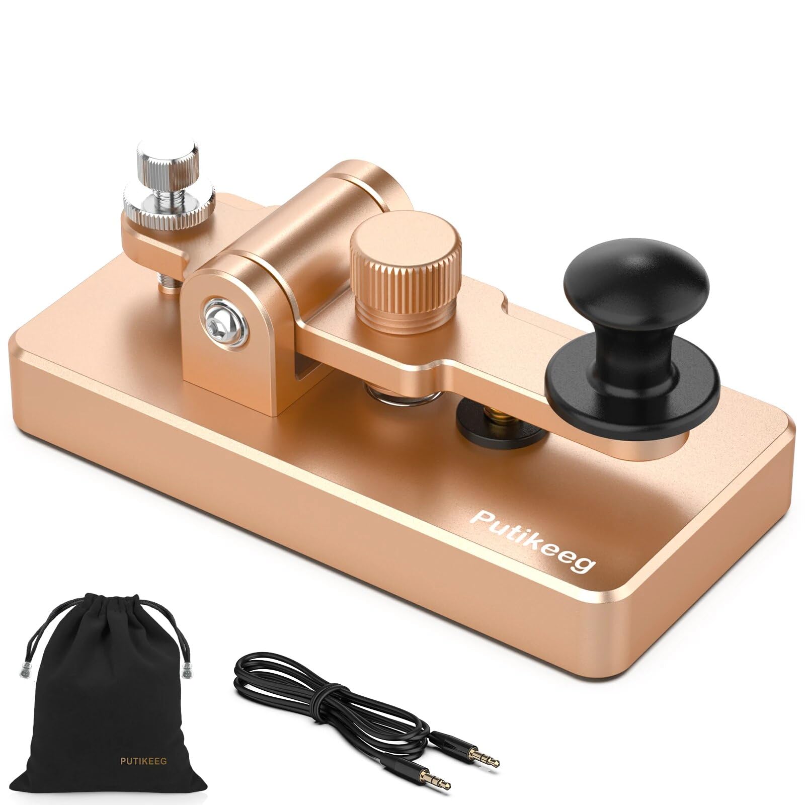 PUTIKEEG Amateur Radio Electric Key Paddle Morse Code Practice Machine Magnetic Feedback Manual Upright Electric Rebound Rebound of Magnetic Circuit
PUTIKEEG Amateur Radio Electric Key Paddle Morse Code Practice Machine Magnetic Feedback Manual Upright Electric Rebound Rebound of Magnetic Circuit