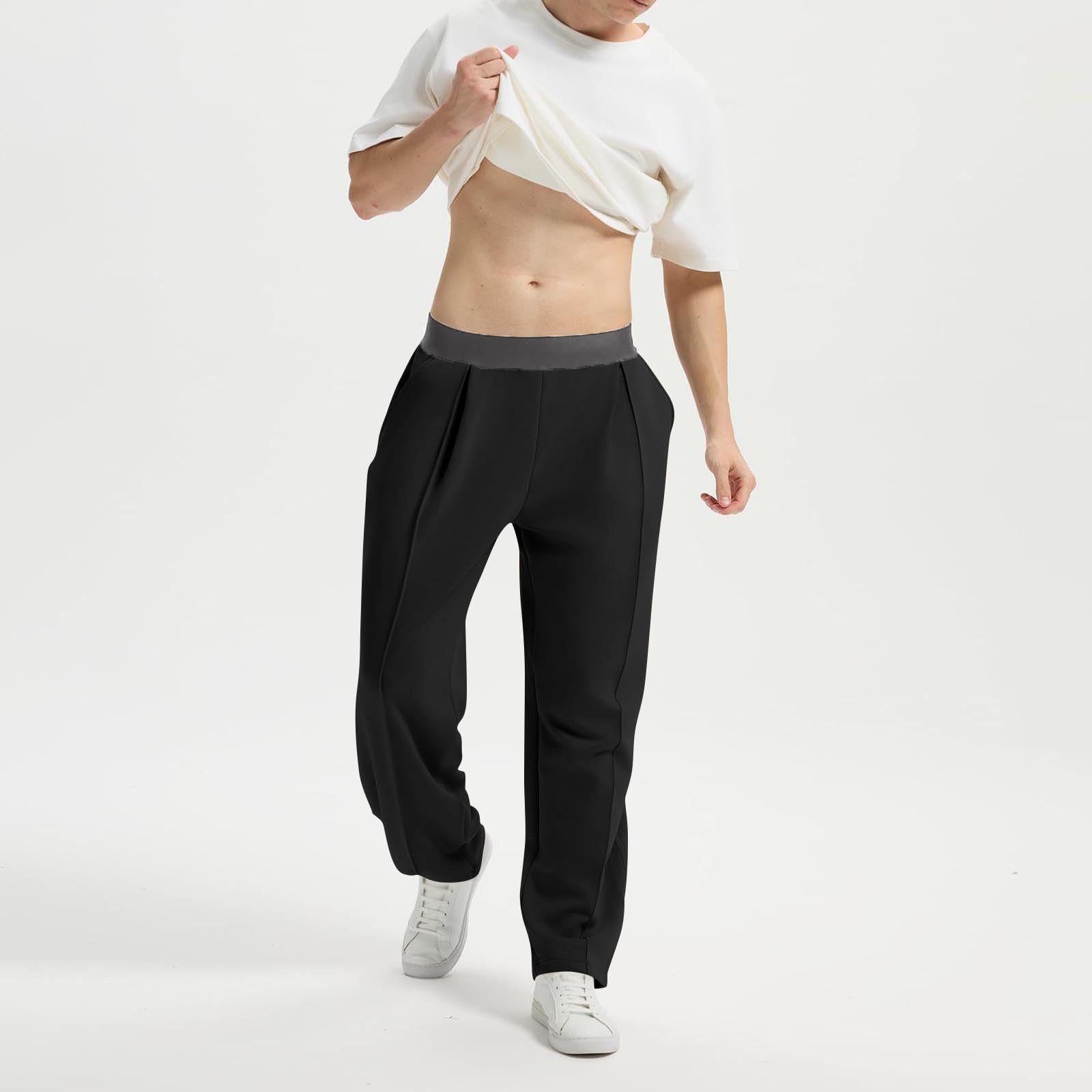 Men s Pleated Wide Leg Suit Pants | Elastic Waist With Pockets, Lightweight For Work & Wear L чёрный
Men s Pleated Wide Leg Suit Pants | Elastic Waist With Pockets, Lightweight For Work & Wear L чёрный