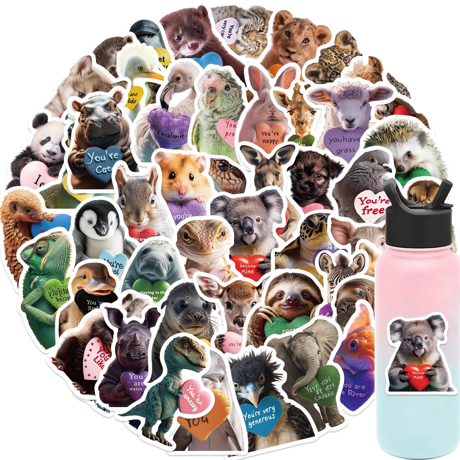 50 Animal Version of Love News Graffiti Stickers Decorate Guitar Notebook Suitcase DIY Waterproof Stickers
50 Animal Version of Love News Graffiti Stickers Decorate Guitar Notebook Suitcase DIY Waterproof Stickers