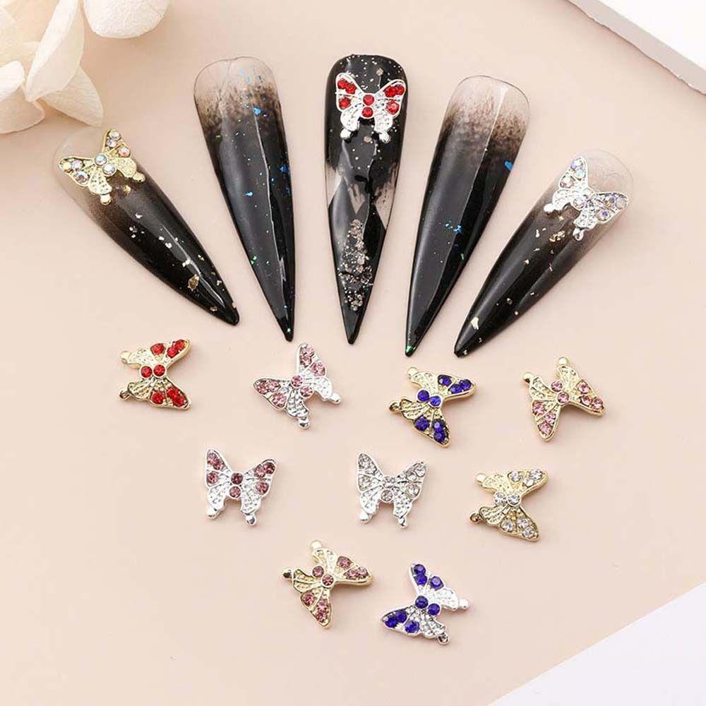 5Pcs/set Metal Shiny Butterfly Butterfly Nail Rhinestone Butterfly Nail Accessories Manicurist
5Pcs/set Metal Shiny Butterfly Butterfly Nail Rhinestone Butterfly Nail Accessories Manicurist