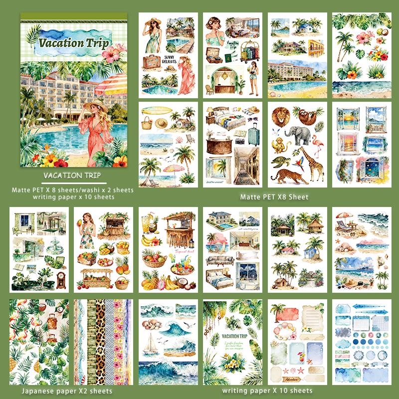 JIANWU 20 Sheets/book Vintage Vacation Trip Character Landscape Sticker Book Creative DIY Journal Material Collage Stationery
JIANWU 20 Sheets/book Vintage Vacation Trip Character Landscape Sticker Book Creative DIY Journal Material Collage Stationery