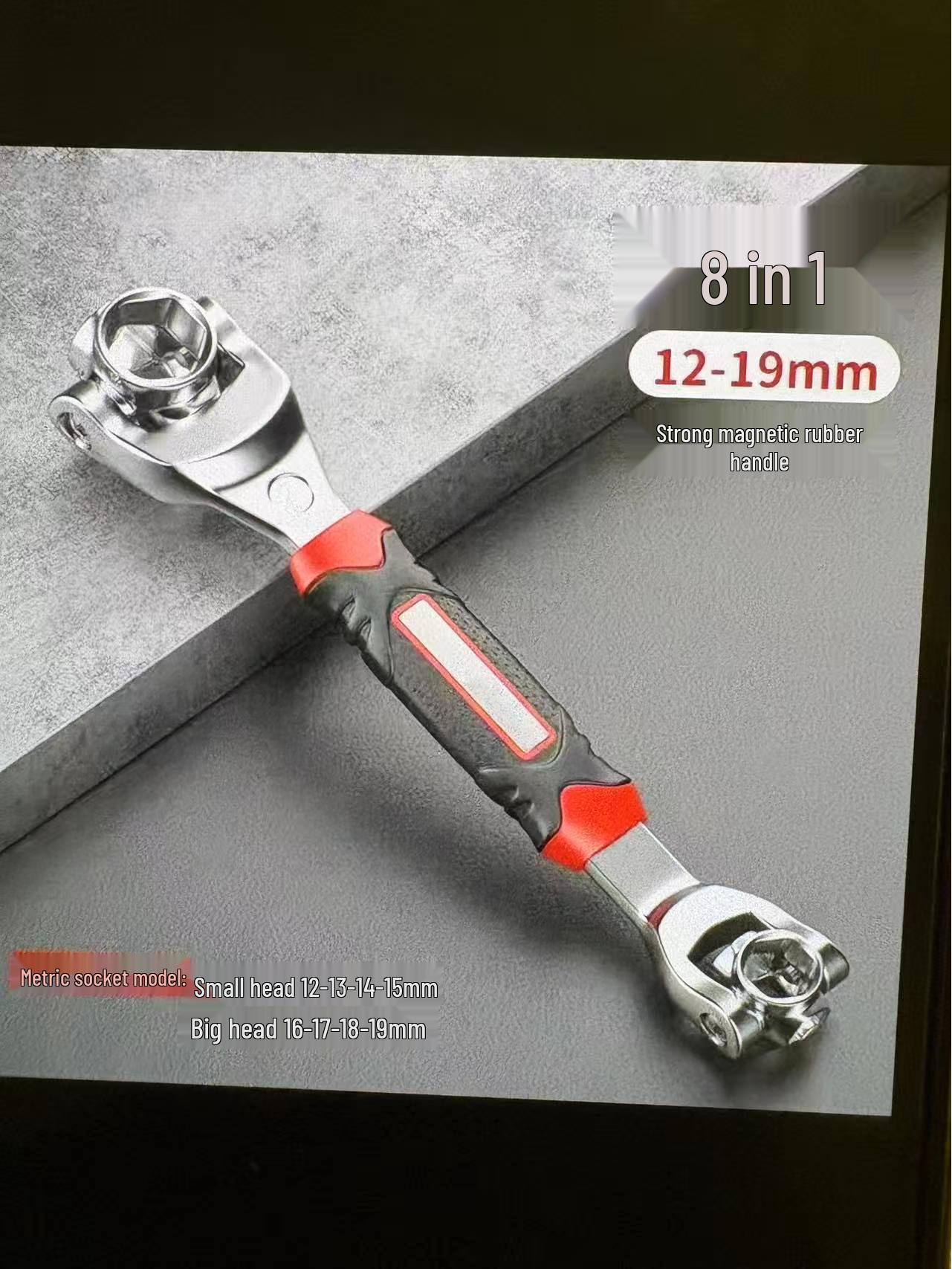 Універсальний ключ-кістка для собак з 8 головками, що обертаються, квітка сливи, інструмент для ремонту
Універсальний ключ-кістка для собак з 8 головками, що обертаються, квітка сливи, інструмент для ремонту