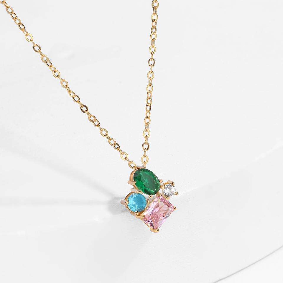ZAKOL Cute Romantic Geometric Colorful Zircon Pendant Necklace for Women Girls Shiny Crystal Holiday Zircon Gifts 2026 New
ZAKOL Cute Romantic Geometric Colorful Zircon Pendant Necklace for Women Girls Shiny Crystal Holiday Zircon Gifts 2026 New