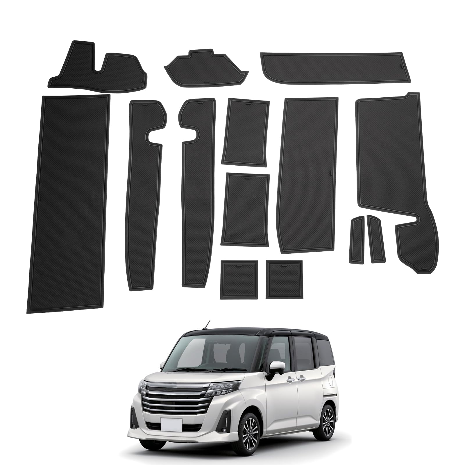Резиновые коврики в карманы дверей SHAOHAO для новых моделей Toyota Roomy/Tank M900A/M910A, моделей Roomy/Tank M900S/M910S, резиновые коврики в салон с противоскользящим покрытием, без шума
Резиновые коврики в карманы дверей SHAOHAO для новых моделей Toyota Roomy/Tank M900A/M910A, моделей Roomy/Tank M900S/M910S, резиновые коврики в салон с противоскользящим покрытием, без шума