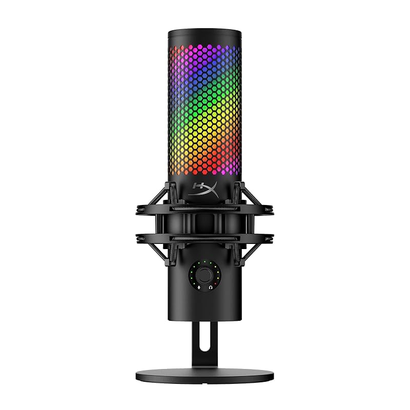 HyperX QuadCast 2 S конденсаторний мікрофон USB мікрофон RGB підсвічування чорний Для дистанційних працівників/стримерів/творців контенту/геймерів PC Mac Виробник
HyperX QuadCast 2 S конденсаторний мікрофон USB мікрофон RGB підсвічування чорний Для дистанційних працівників/стримерів/творців контенту/геймерів PC Mac Виробник