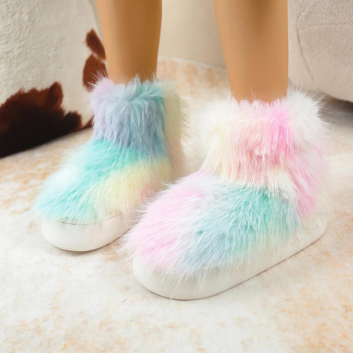 Mix Color Long Plush Snow Boots Women Candy Color Non Slip Soft Cotton Snow Boots Women 2025 Thicken Warm Faux Fur Shoes 40-41 розовый
Mix Color Long Plush Snow Boots Women Candy Color Non Slip Soft Cotton Snow Boots Women 2025 Thicken Warm Faux Fur Shoes 40-41 розовый